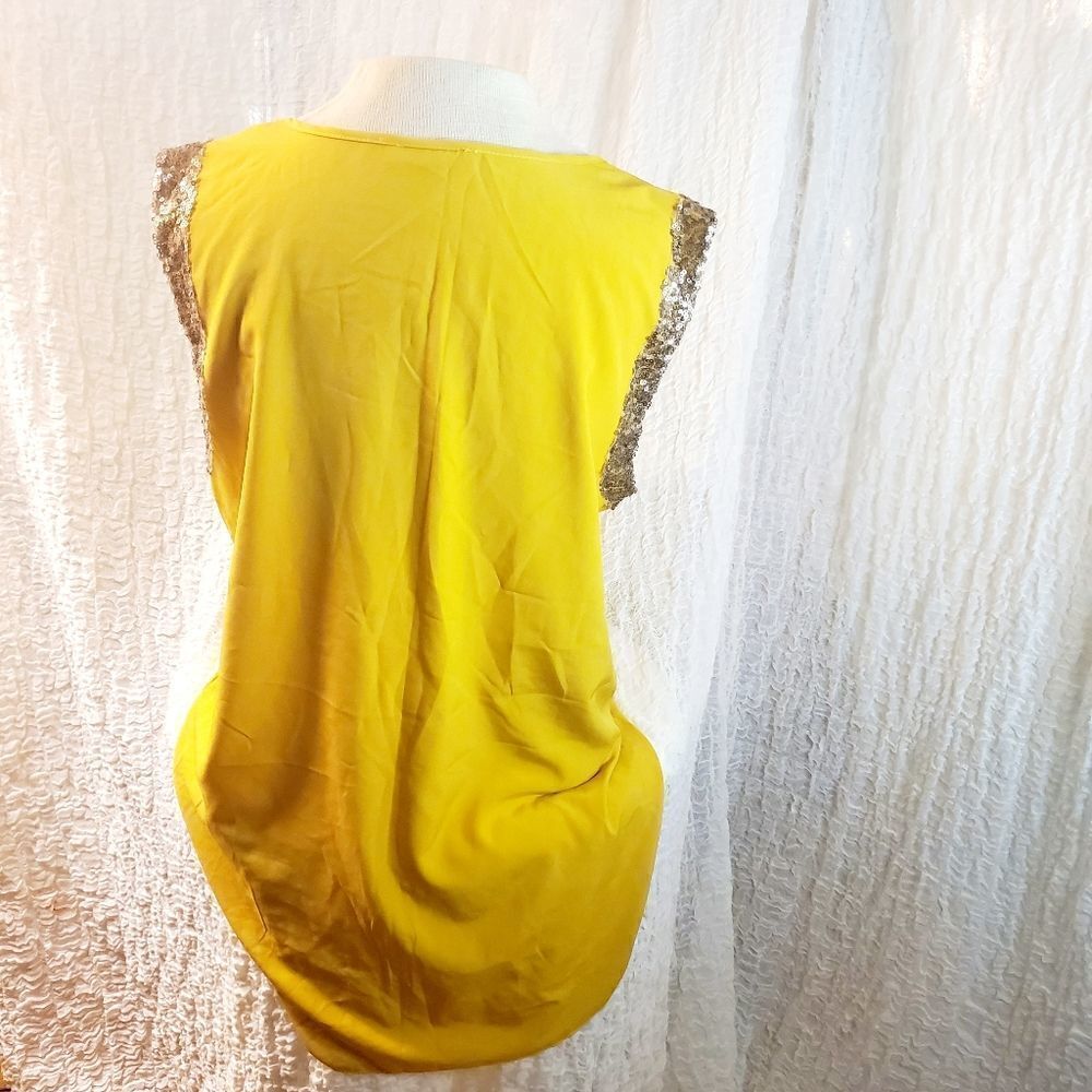 Pearl Mustard Yellow Top Size Large - Picture 5 of 8